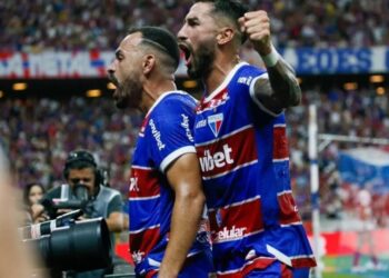 Moisés e Lucero marcaram no jogo de ida da final da Copa do Nordeste Reprodução/X/CopaNordesteCBF