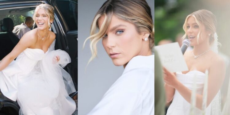 Isabella Santoni celebra casamento religioso com Henrique Blecher