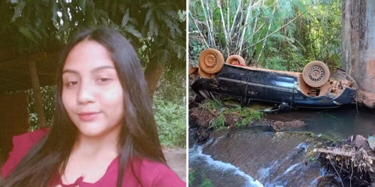 Corpo de adolescente que morreu após carro cair de ponte é enterrado