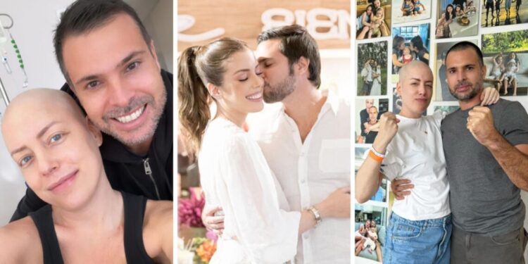 Fabiana Justus e seu marido, Bruno Levi D'Ancona
Reprodução/Instagram