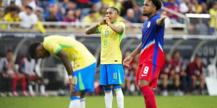 Brasil empata com os Estados Unidos em último amistoso antes da Copa América