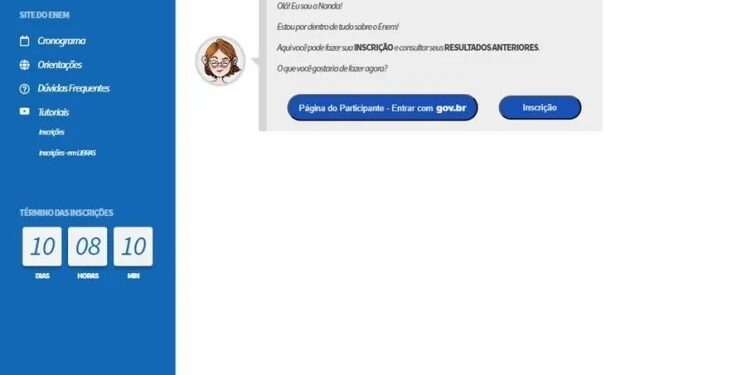 Passo 1: Acesse a Página do Participante e selecione o botão “Inscrição”

Crédito: Reprodução