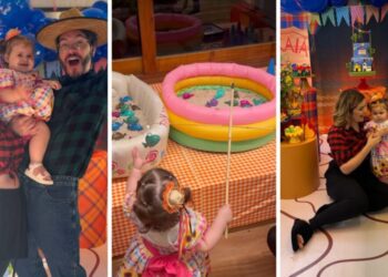 Viih Tube fez uma festa junina ao lado de sua família neste sábado (15) Reprodução/Instagram