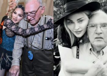 Madonna compartilhou um carrossel de fotos ao lado do seu pai Reprodução/Instagram