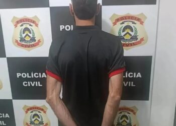 Suspeito foi preso logo após confusão no hospital da cidade — Foto: Divulgação