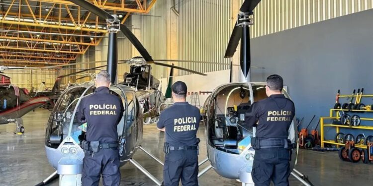 PF apreende 2 helicópteros usados para tráfico internacional de drogas