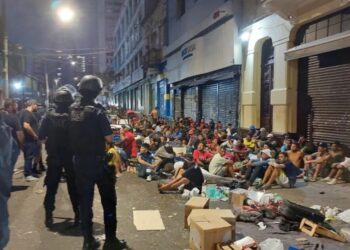 Região da Cracolândia, em São Paulo. Imagem de arquivo Divulgação/Guarda Civil Metroplitana (GCM)
