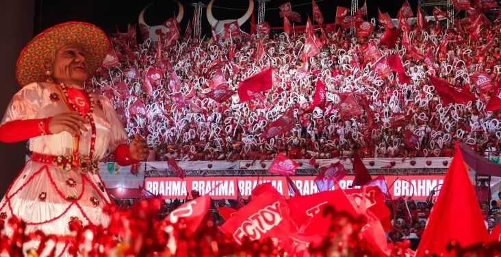 Apresentação do Boi-Bumbá Garantido no Festival de Parintins 2023

Crédito: Lucas Silva/Secom AM