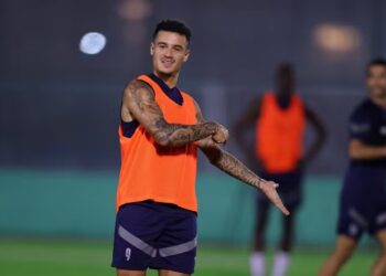 Philippe Coutinho em ação pelo Al-Duhail — Foto: Divulgação / Al-Duhail