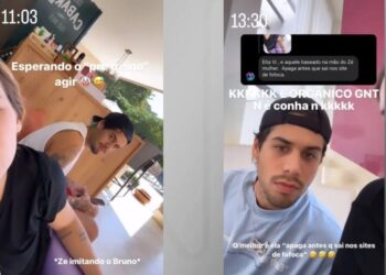 “É cigarro orgânico. Achou que era uma bomba né?”, respondeu Zé Felipe no vídeo, rindo Instagram/Virginia Fonseca