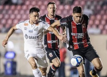 Santos perdeu para o Botafogo-SP Reprodução/X/Santos