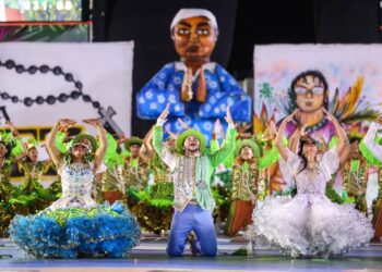 Junina Explosão Amor Caipira fez homenagem às bezendeiras em 2024 — Foto: Júnior Suzuki/Ascom FCP