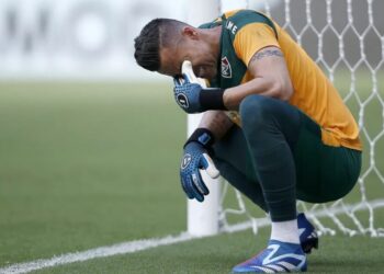 Goleiro Fábio em ação pelo Fluminense no Campeonato Brasileiro de 2023 Getty Images
