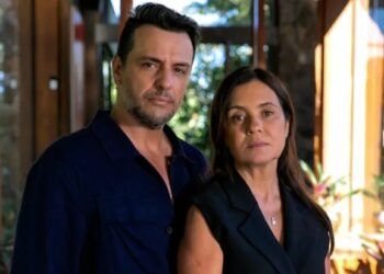 Molina (Rodrigo Lombardi) e Mércia (Adriana Esteves) estão no elenco de "Mania de Você" Crédito: Globo / Manoella Mello