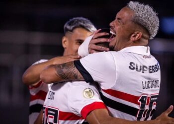 Luciano marcou um golaço diante do Criciúma Victor Froes/Agência F8/Gazeta Press