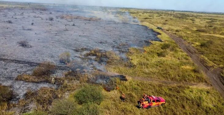 Aeronave da FAB inicia primeira missão de combate ao fogo no Pantanal