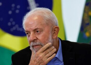 Presidente Luiz Inácio Lula da Silva durante reunião no Palácio do Planalto, em Brasília