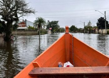 Enchente na cidade de Pelotas, no Rio Grande do Sul
Patrícia Porciúncula/CNN