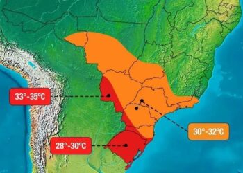 Veranico é marcado por dias de altas temperaturas em pleno outono Reprodução/Climatempo