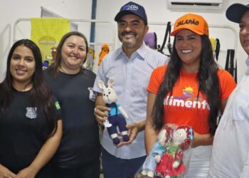 Polícia Penal participou da Agrotins com estande de artigos produzidos por custodiados (Crédito foto: Tainara Saraiva/Governo do Tocantins)