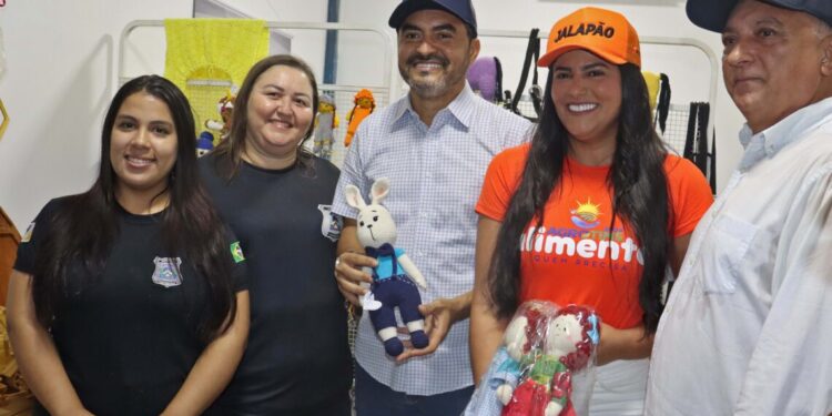 Polícia Penal participou da Agrotins com estande de artigos produzidos por custodiados (Crédito foto: Tainara Saraiva/Governo do Tocantins)