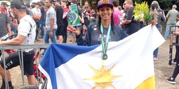 Com o apoio do Governo do Tocantins, atleta de Palmas é vice-campeã brasileira de downhill