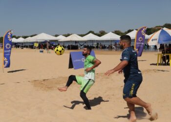 Desenvolvido pelo Governo do Tocantins, projeto Esporte Verão, movimentou a Praia da Gaivota no aniversário de Araguacema.