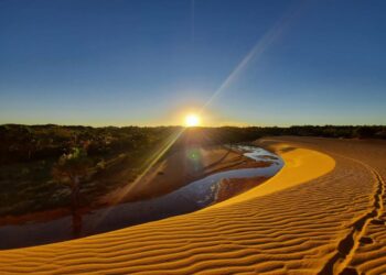 O pôr-do-Sol nas dunas é um dos espetáculos oferecidos pelo Jalapão
AscomSetur_Governo do Tocantins