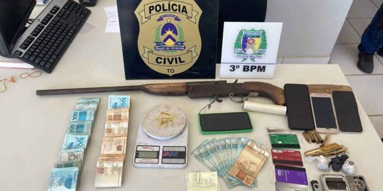 Polícia Civil prende três suspeitos por tráfico de drogas e apreende várias porções de entorpecentes em Pedro Afonso