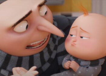 Gru e Gru Júnior em trailer do filme "Meu Malvado Favorito 4" Illumination/Divulgação