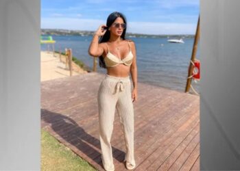 A influenciadora Aline Ferreira, 33 anos, morreu após procedimento estético Crédito: Reprodução/redes sociais