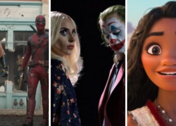 "Deadpool & Wolverine", "Coringa: Delírio à Dois" e "Moana 2" estreiam neste ano Foto 1: YouTube/Marvel | Foto 2: Reprodução/Instagram | Foto 3: YouTube/Disney Studios