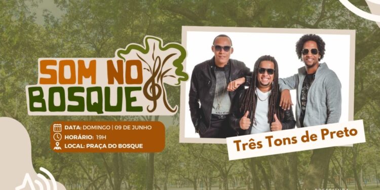Projeto Som no Bosque apresenta o Grupo Três Tons de Preto neste domingo, 07