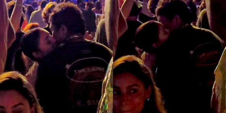 Sophie Charlotte e Xamã são vistos aos beijos em festival no Rio