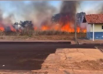 Miracema: Queimada próxima ao Posto Fiscal assusta motoristas