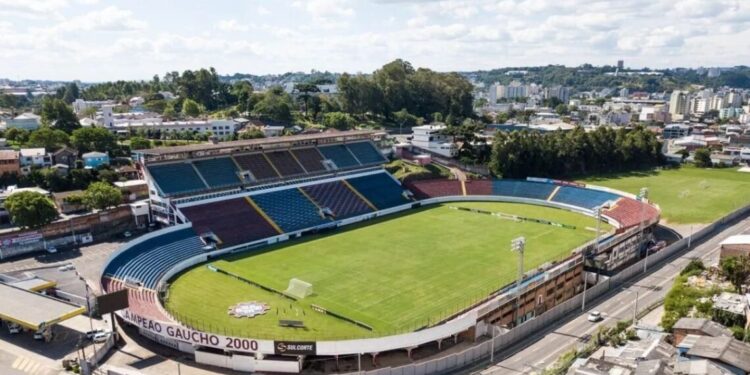 Estádio Centenário, em Caxias do Sul
Divulgação/S.E.R. Caxias do Sul