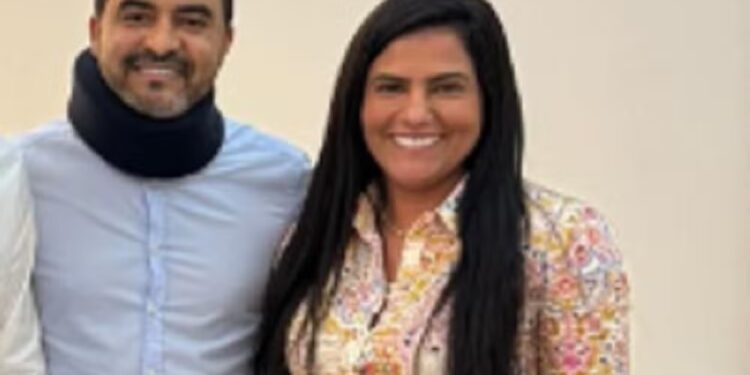 Governador Wanderlei Barbosa faz uso de colar cervical após descoberta de hérnia — Foto: Reprodução/ Redes Sociais