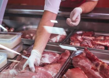 Carnes expostas em açougue
Dalibor Despotovic / Getty Images