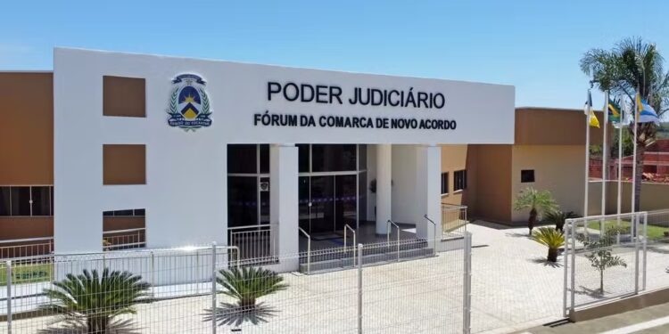 Fórum da Comarca de Novo Acordo — Foto: Divulgação/TJTO
