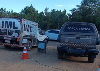 Homem morre em confronto com a Polícia Militar na região sul de Palmas — Foto: Alex Paulo/Agência Tocantins
