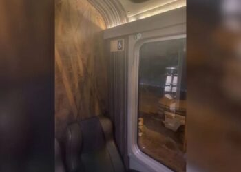 Vagão onde turista brasileiro foi encontrado morto Reprodução