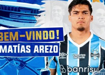 Anúncio do novo reforço do Grêmio, publicado nas redes sociais do clube gaúcho Foto: Reprodução / X
