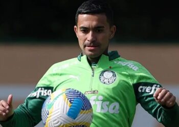 Dudu durante treino do Palmeiras Cesar Greco/Palmeiras