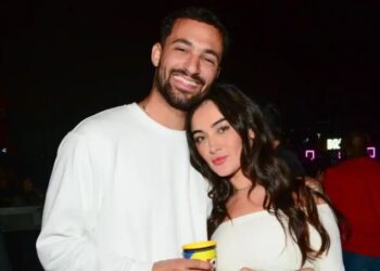 Gabi Melim faz rara aparição com seu novo namorado, Danilo Amuedo, no Festival 90's, na Marina da Glória, no Rio de Janeiro Webert Belicio/Agnews