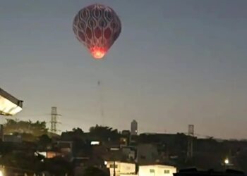 Balão cai na região de Aricanduva, na zona leste de São Paulo Diário do transporte