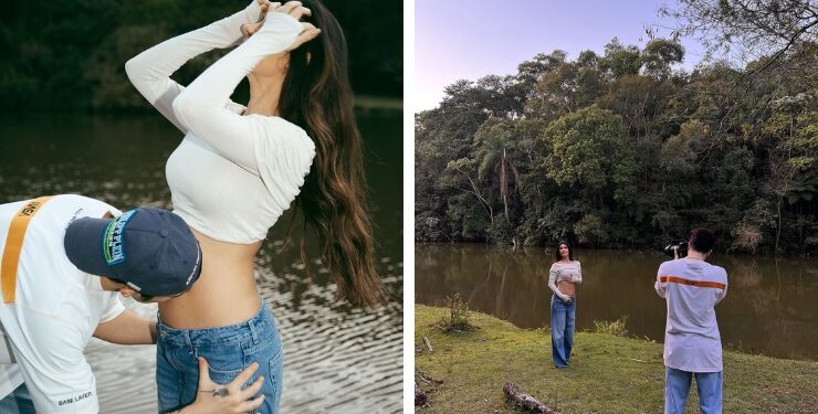 Luan Santana e Jade Magalhães anunciam gravidez do 1º filho