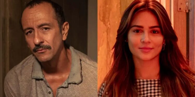 Tião Galinha (Irandhir Santos) é levado preso e Sandra (Giullia Buscacio) passa por transformação radical
Globo/Léo Rosario l Globo/Beatriz Damy