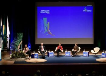 Lideranças se encontram em evento paralelo do G20 nesta segunda-feira (22) 22/07/2024 - Lucas Landau/Ministério da Gestão