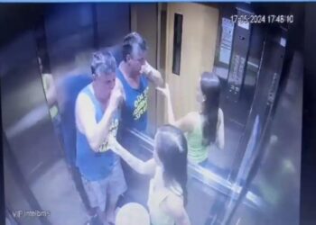 O empresário Luiz Marcelo Antônio Ormond com a namorada Júlia Andrade Cathermol Pimenta, que é suspeita de tê-lo matado envenenado com um brigadeirão Reprodução