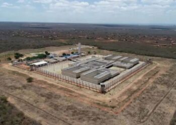 Penitenciária de Mossoró, onde dois presos fugiram em fevereiro deste ano Reprodução